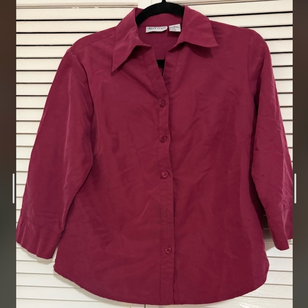 Women's Pink Button-Up Shirt